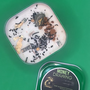 Money Drawing Candle, Ritual Candles, Money Candle, Money Gift Idea, Prosperity Candle, Good Luck Candle, Witchcraft, 777, Intention Candle