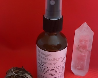 Sage Smudge Spray, Liquid Smudge, Negative Energy Cleansing, White Sage Smudge, Purification Spray,Smokeless Smudge Spray, Altar Tools