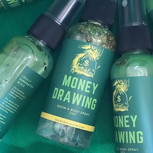 Money Drawing Spray, Intention Spray, Manifestation Spray, cash me out oil, Abundance Spray, Conjure Spray, Altar spray, Prosperity Bath