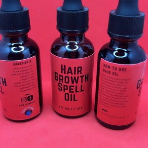 Hair Growth Spell Oil, Organic Root Stimulator, Split End Oil, Anti hair loss, Healthy Scalp, Anti-Breakage, Restoration Oil, HAIR TREATMENT