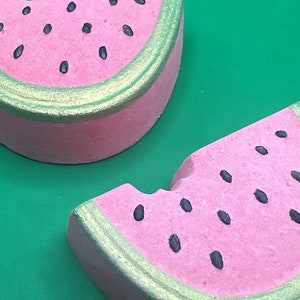Watermelon Bath bomb, Watermelon Tourmaline, Summer Bath Bomb, Food Bath Bomb, Fruit Bath Bomb, Watermelon Patch, Crystal Inside, Red Bath