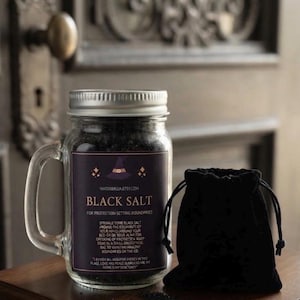 Black Salt, Housewarming Gift, Protection Salt, Ritual Salt, Remove Jinxes, Repel Evil, Sal Negra, Banishing, Spell Work , New Home image 6
