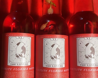 Fertility Florida Water, Magic Water, Chakras Cleansing, Perfume Magic, Spiritual Protection, Spice Scent, Red Jasper, Spirit Cologne,Altar