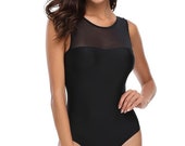 Black Mesh Me One Piece Swimsuit