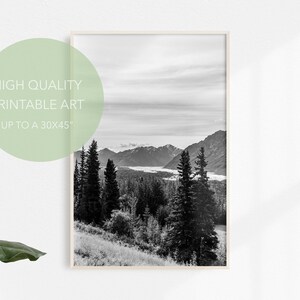 Alaska Glacier Print, Digital Download, Printable Art, Printable Wall Art, Nature Art Print, Digital Prints, Fine Art Print
