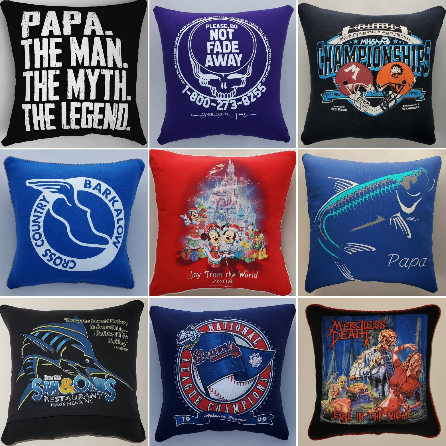 Tshirt Pillows Custom TShirt Pillows Custom Pillows Etsy