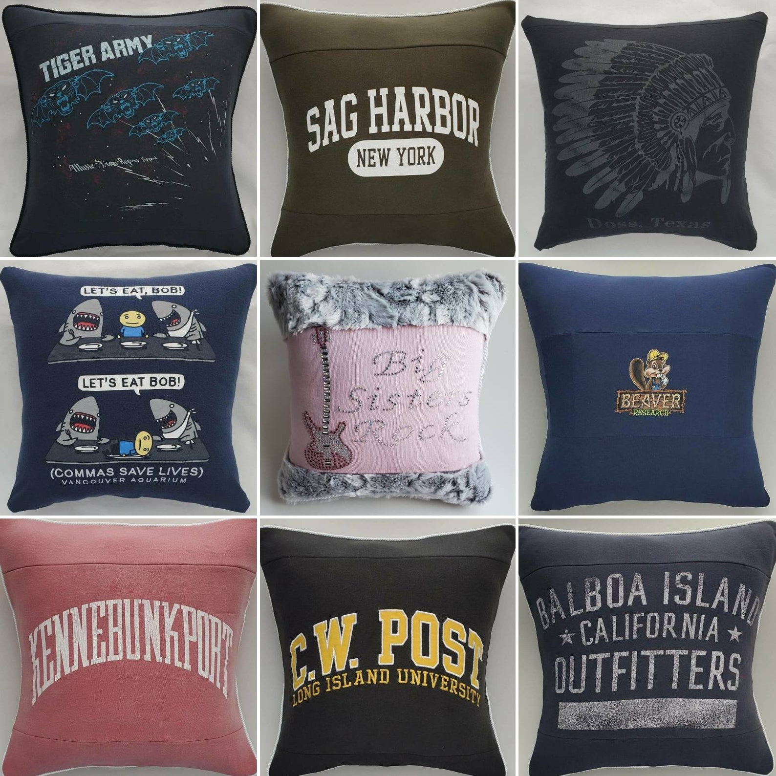 Tshirt Pillows Custom TShirt Pillows Custom Pillows Etsy
