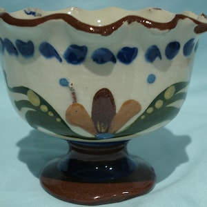 Footed Torquay Mottoware Sugar Bowl