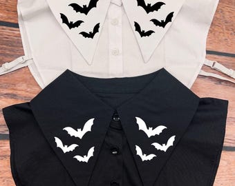 Button up Detachable collar - Bats