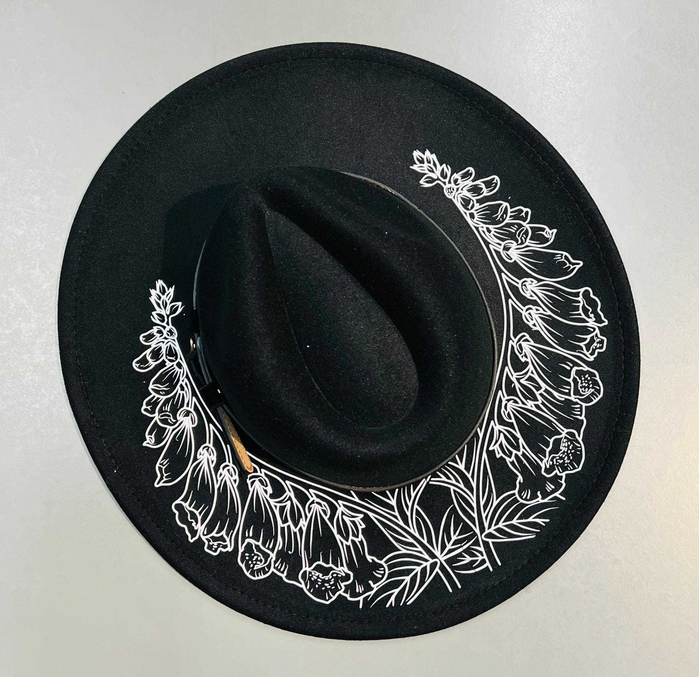 Vegan Felt Hat - XL Brim - Foxglove - Etsy Israel