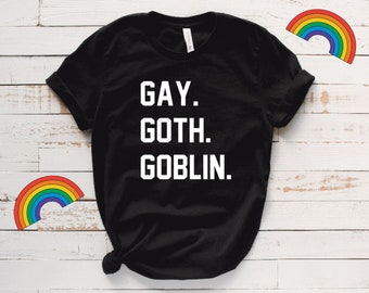 homosexuel. gothique. gobelin. T-shirt