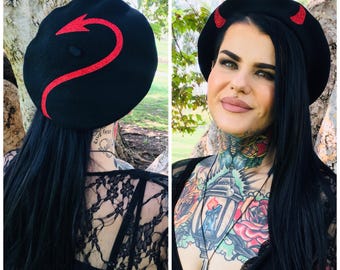 Vegan Beret - Devil
