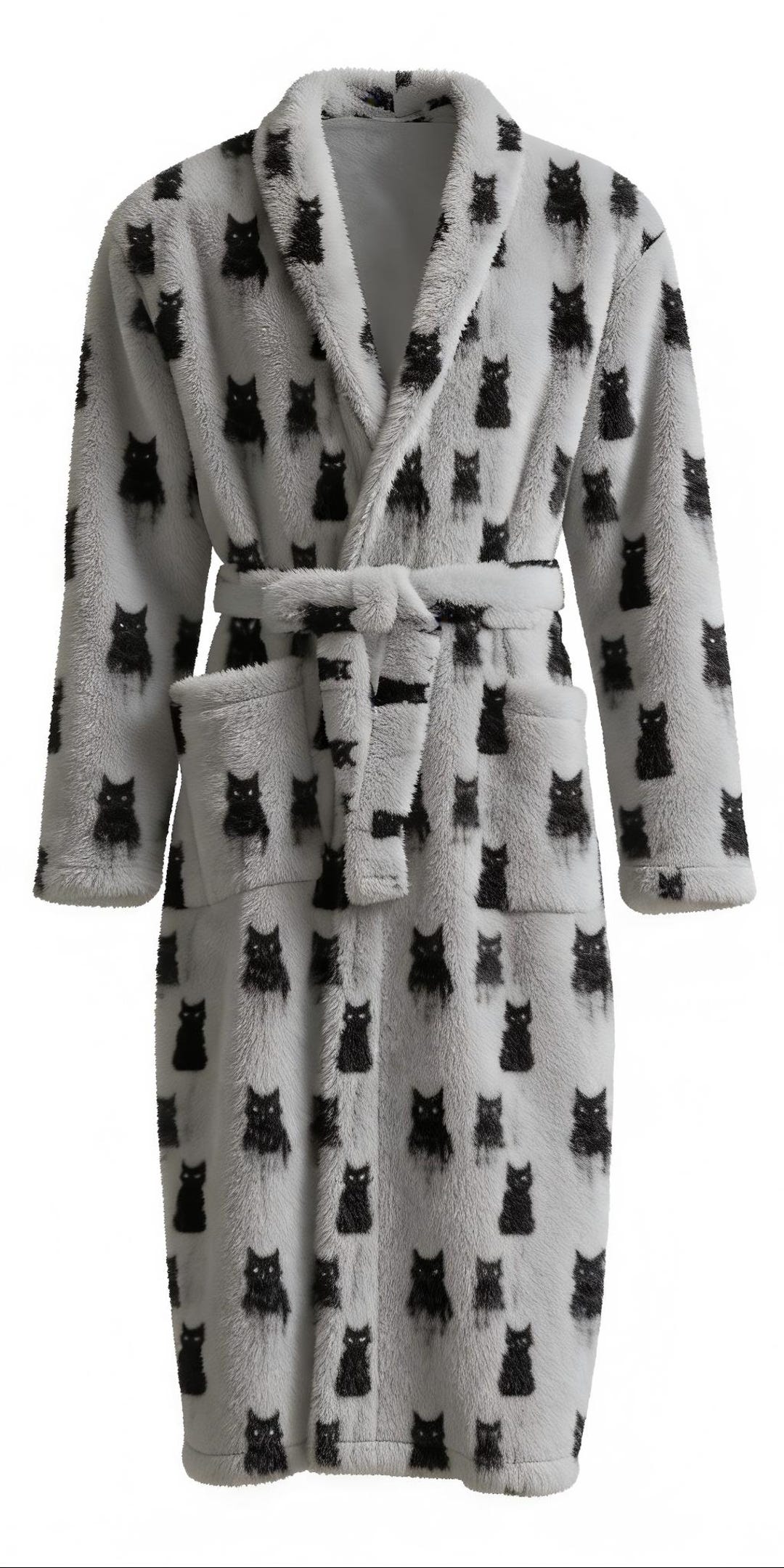 ladies cat dressing gown Cat Bathrobes For Women Who Love Kitties!  Meow As Fluff