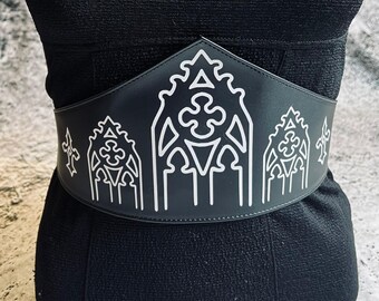 Vegan Leather Belt - Pointed - Wrought Iron