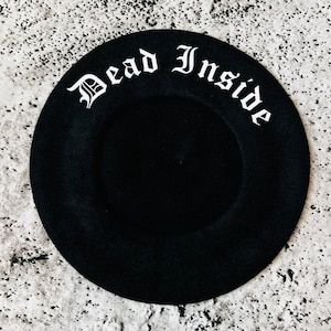 Vegan Beret - Dead Inside - Gothic