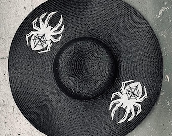 Floppy Sun Hat - XL Brim - Webbed Spider