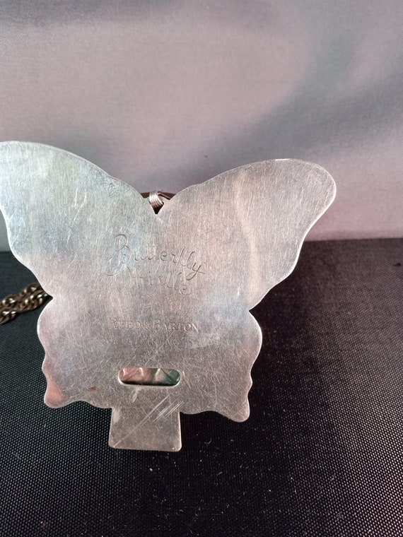 Reed and Barton Sterling Large Butterfly Pendant … - image 6