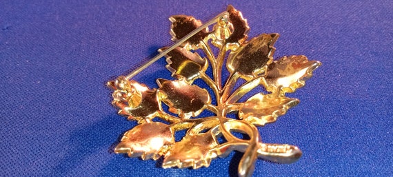 Vintage Crown Trifari Tree of Life Pendant Brooch… - image 5