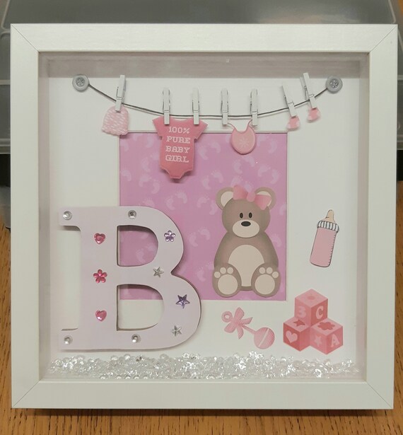 baby girl shadow box