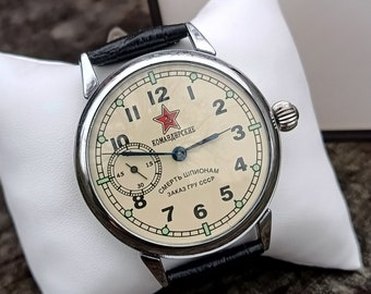 Reloj Komandirskie vintage para hombre: URSS mecánico de 18 joyas