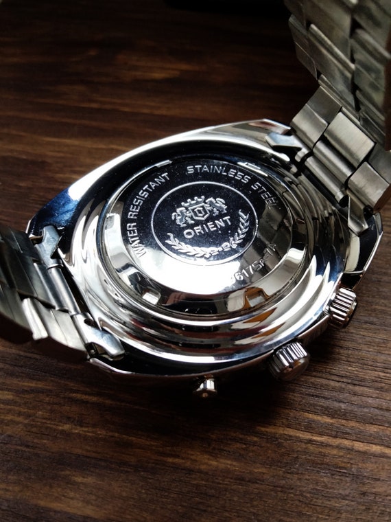 vintage Japanese rare Orient King Diver watch, au… - image 10