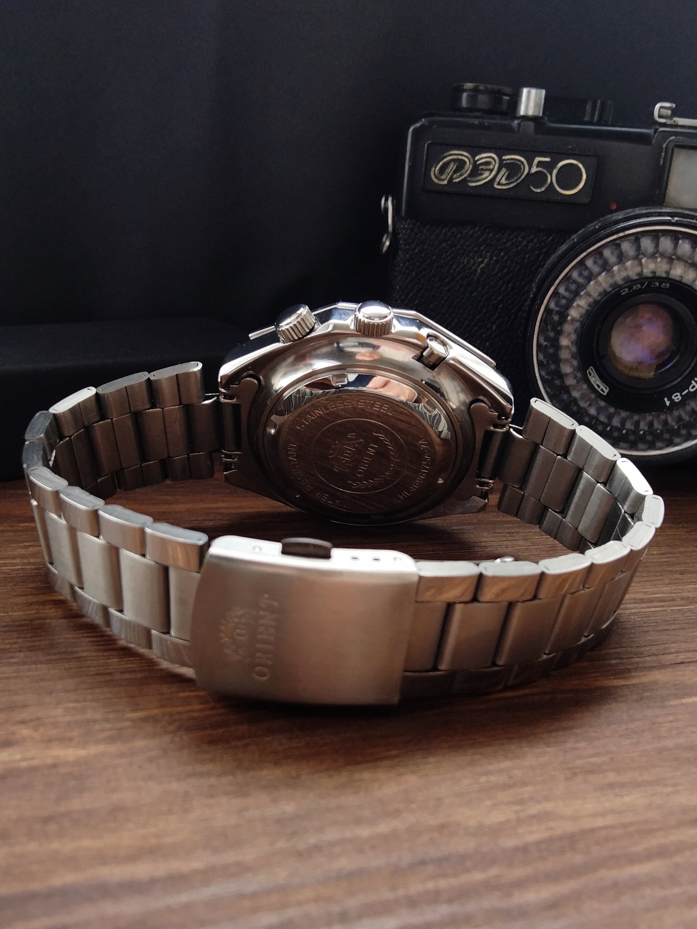 Vintage Orient Super King Diver Automatic Watch: Green Dial