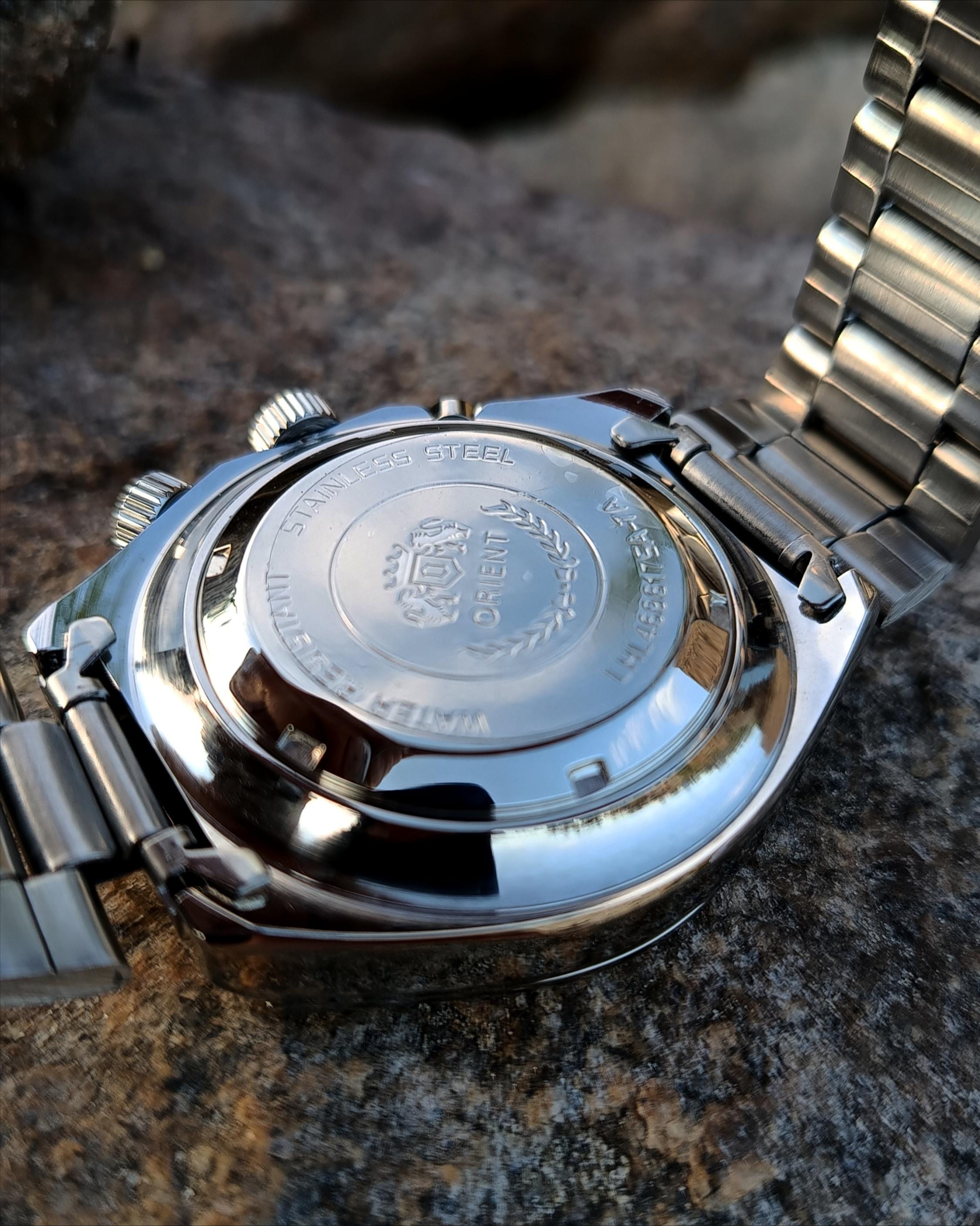 Vintage Orient Super King Diver Automatic Watch: Green Dial, 21