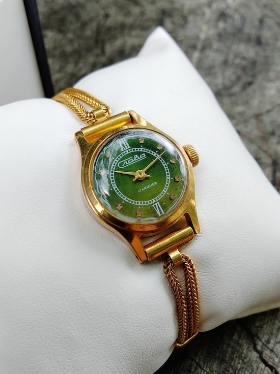 Reloj dorado para mujer Slava, reloj pequeño, Y2K, reloj dorado para mujer,  reloj vintage para mujer, reloj clásico para mujer