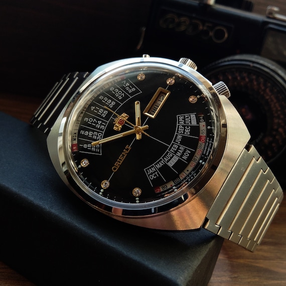 Vintage Orient College Multi-calendar Automatic, Black Dial