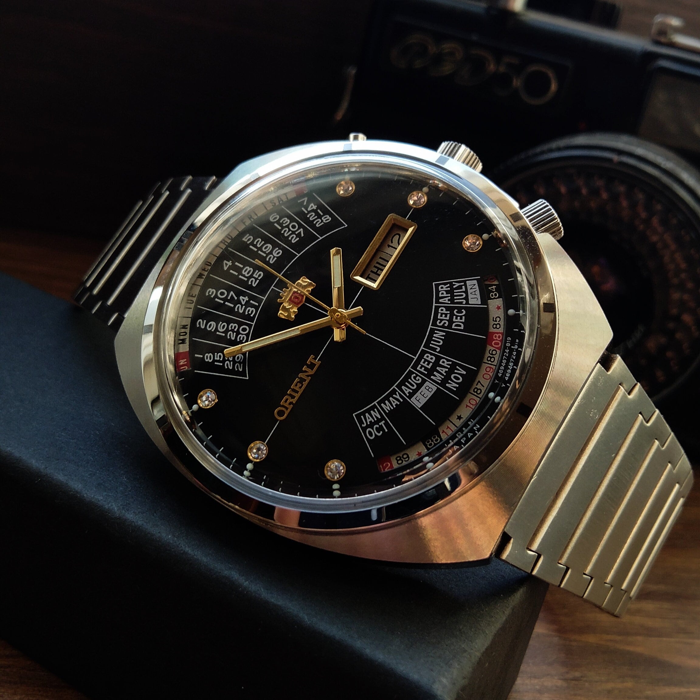 Vintage Orient College Multi-calendar Automatic, Black Dial