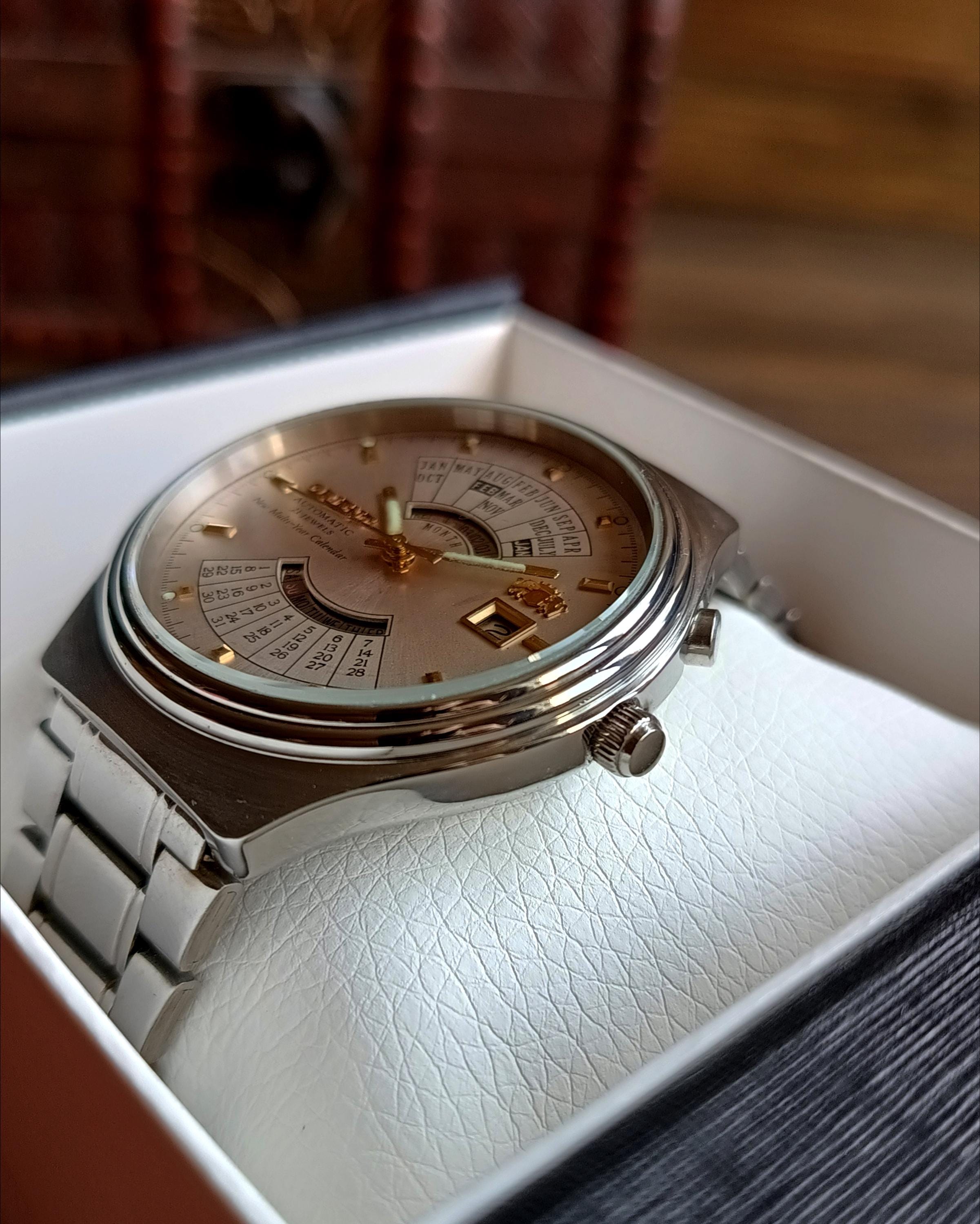Vintage Orient Multi-year Calendar Watch: Automatic 21 Jewels - Etsy