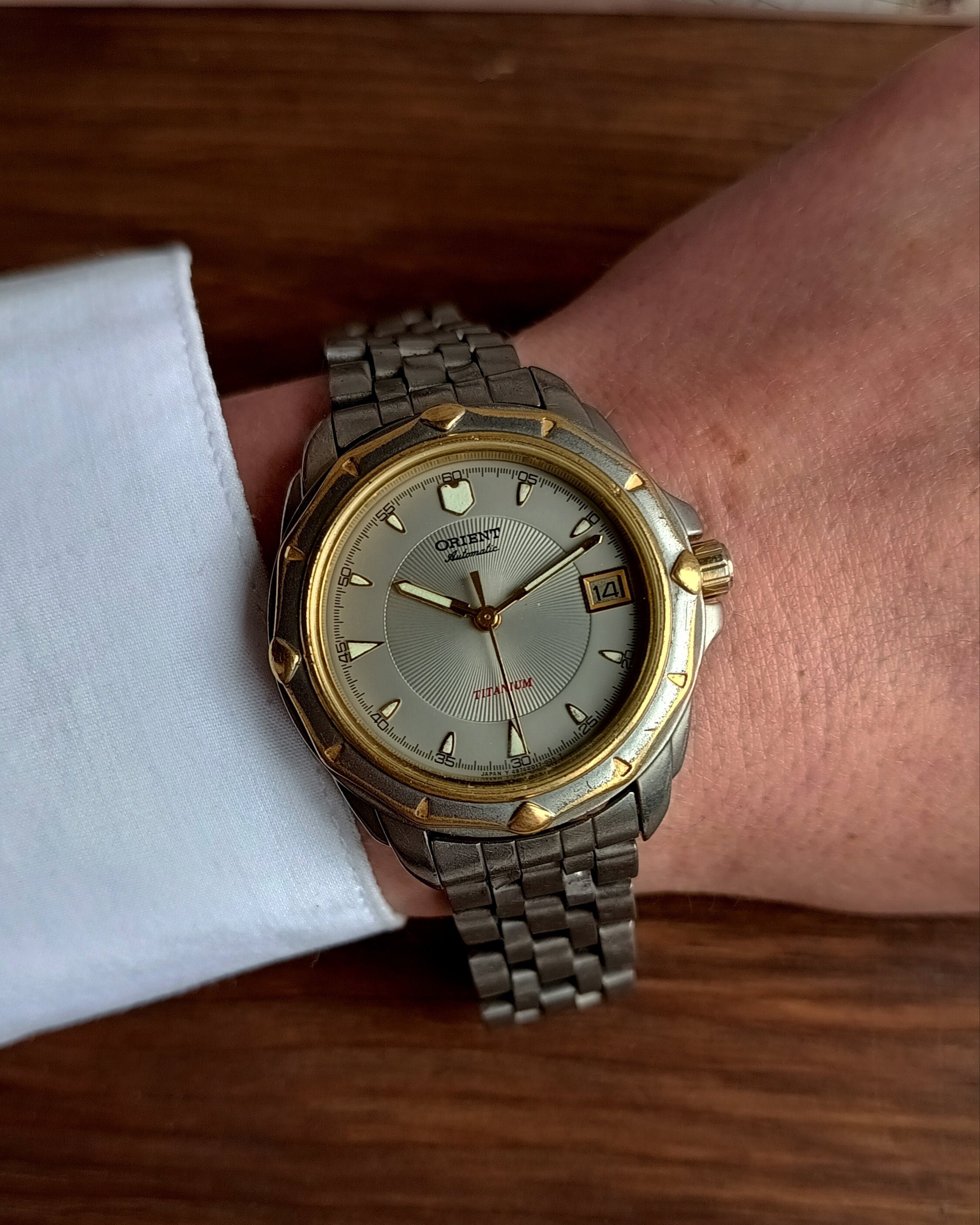 Vintage Japanese Rare Watch Orient Automatic Titanium, Men's Vintage Japanese Rare Watch Orient Automatic Titanium, Men's