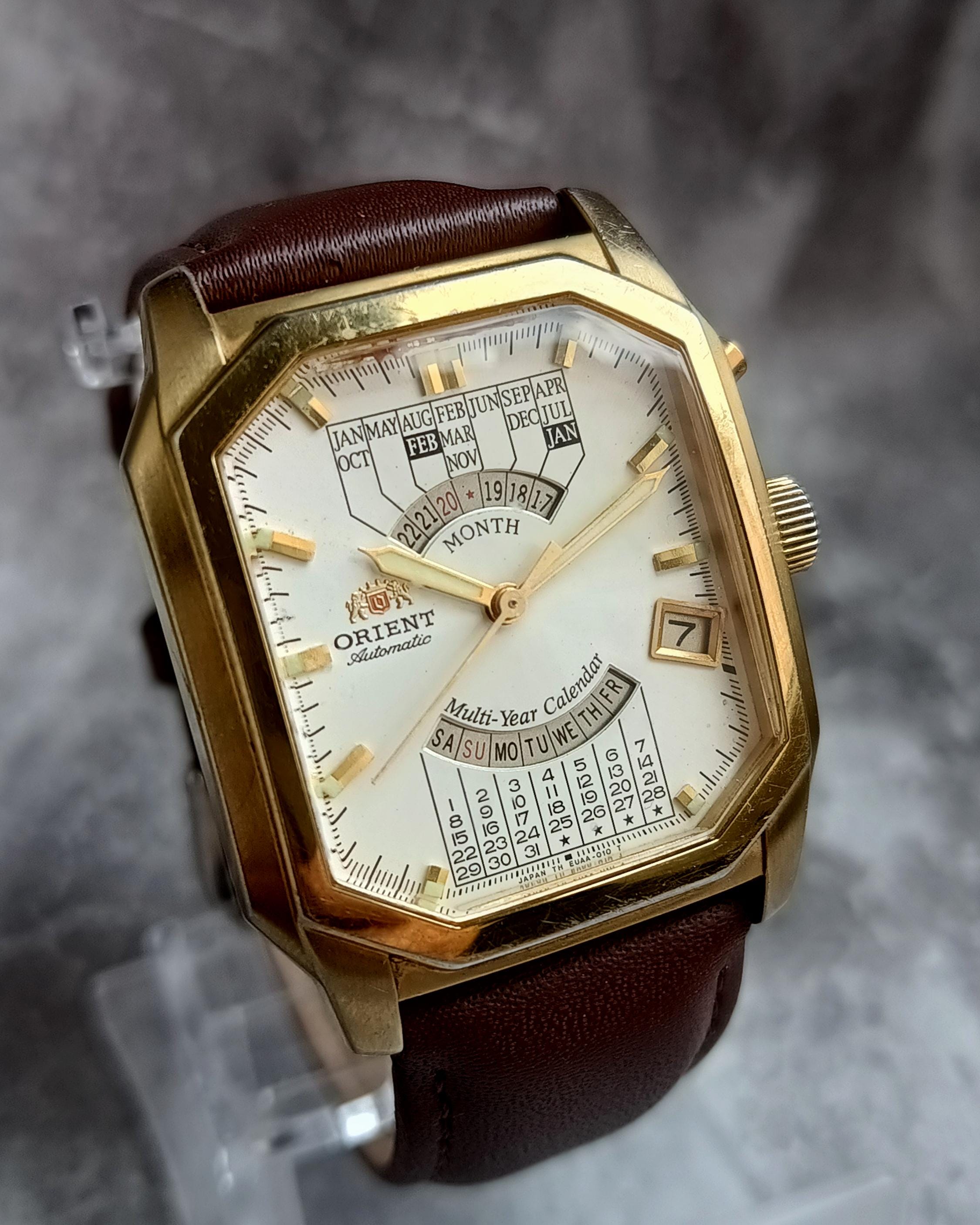 金時計 オリエント ORIENT KE 469BA0G-4A CA スクエア 稼動品 自動巻
