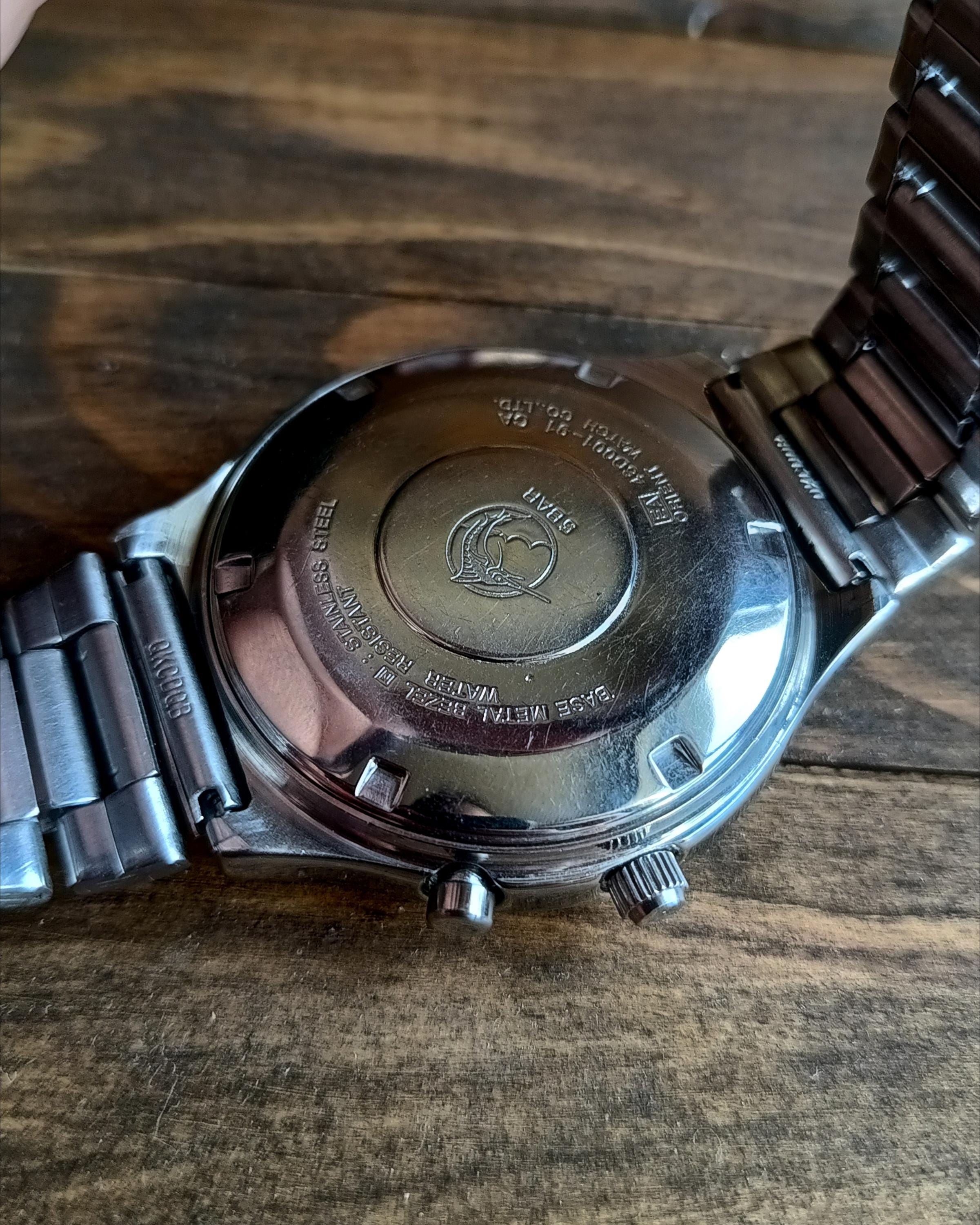 Vintage Orient Automatic Watch, Multi-year Calendar, 21 Jewels