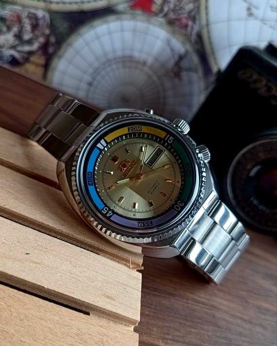 Japanese rare watch Orient King Diver, automatic … - image 9