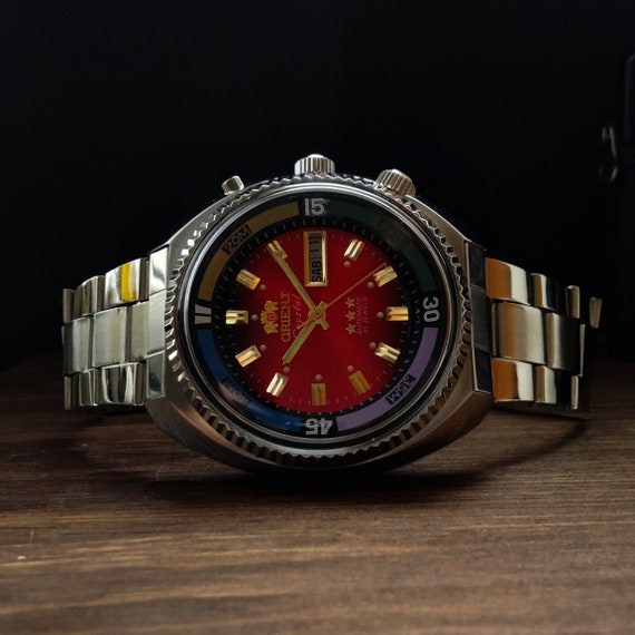 vintage Japanese rare Orient King Diver watch, au… - image 1