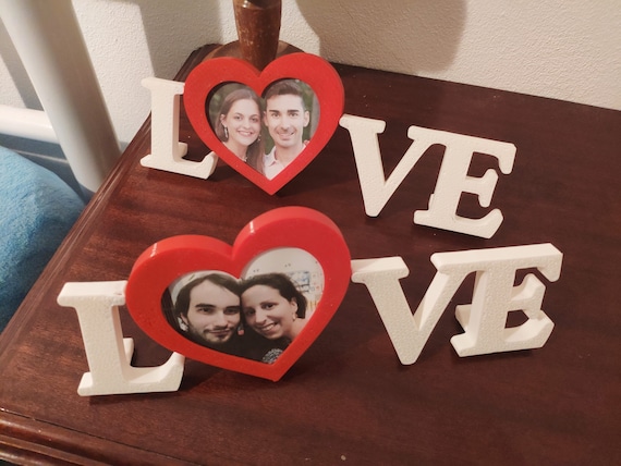 Custom Names on the Frame 3d-print Details about   Personalized Photo Frame for Couple in Love 