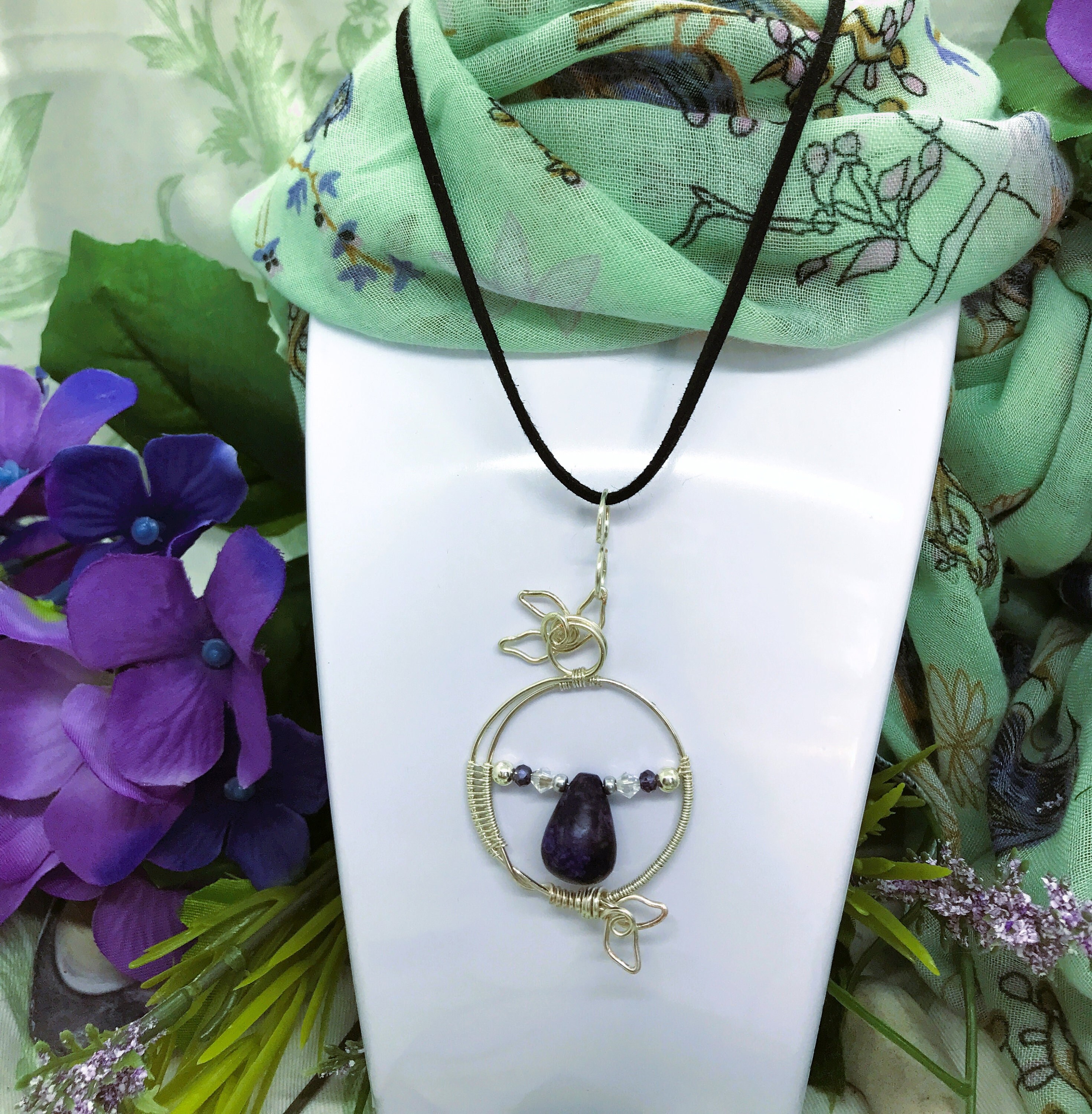 Swarovski Crystal Flower Pendant | Etsy