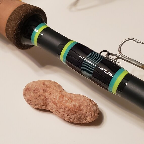customized fishing pole Customized Fishing Rod, Salty Spring Colors, Personalized Area, Teal Black  and Neon Green, Avid Outdoors, Gift for Father In-law, Mans Rod