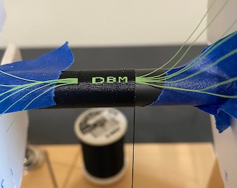 Premium Fishing Rod Personalized with Threaded Custom Lettering, Fourth of July Rod, Green Rod, Present for Wife, Daughter, Specialty