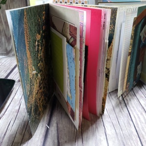 Set of 2 Mixed Paper Journals 4.5x6 or 5.5x8.5 Smash Books Junk Journal Supplies Altered Journals Ephemera Journals Single Signature Books