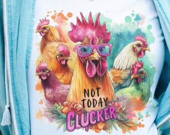 Funny Chicken PNG Design: Sarcastic Clucker Sublimation (Digital Download)