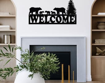 Metal Welcome Sign Metal Wall Art Last Name Sign Monogram Wall Decor Family Name Sign Personalized Metal Signs Custom Metal Art Family