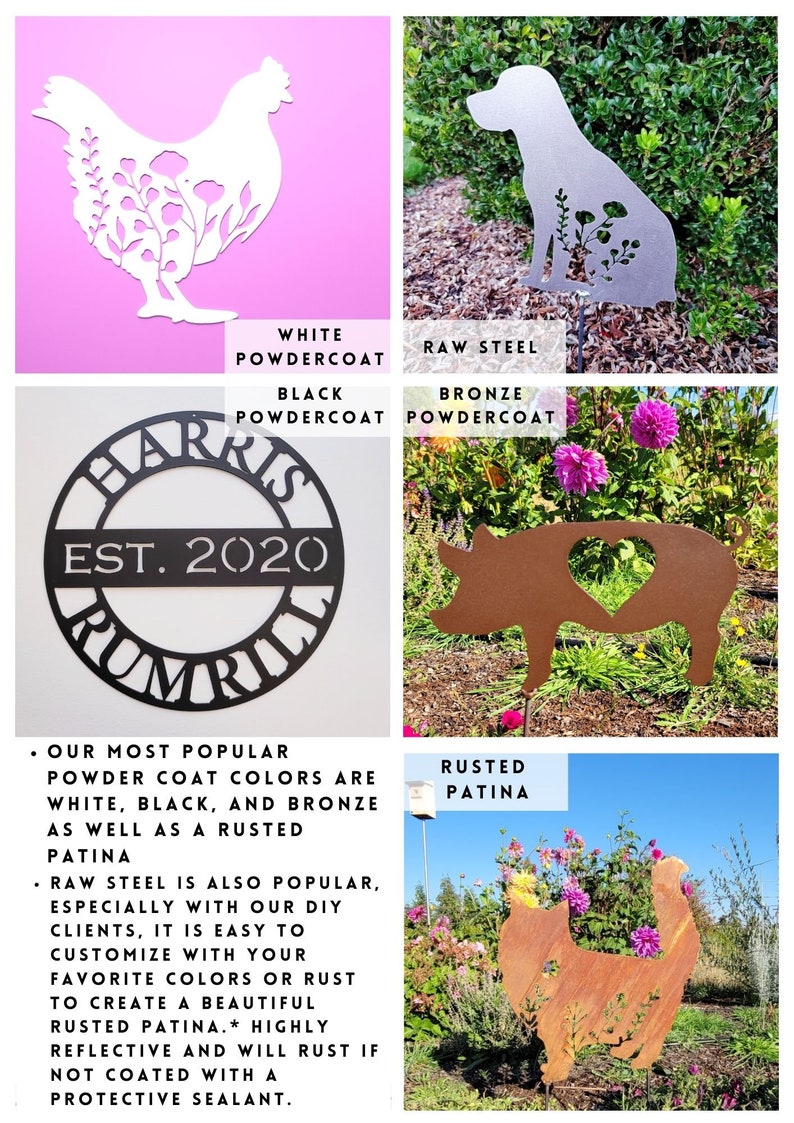 Metal Art Floral Bulldog Stake, dog Lover, Bulldog, Decoration, Garden, Yard Art, Hand Made, Spring Garden Decoration, Outdoor Garden Decor 画像 3