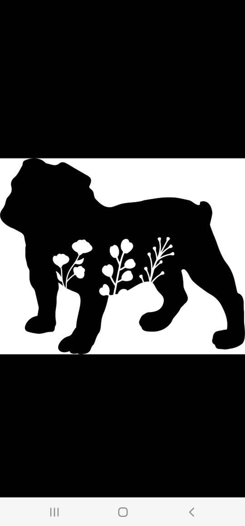 Metal Art Floral Bulldog Stake, dog Lover, Bulldog, Decoration, Garden, Yard Art, Hand Made, Spring Garden Decoration, Outdoor Garden Decor 画像 1