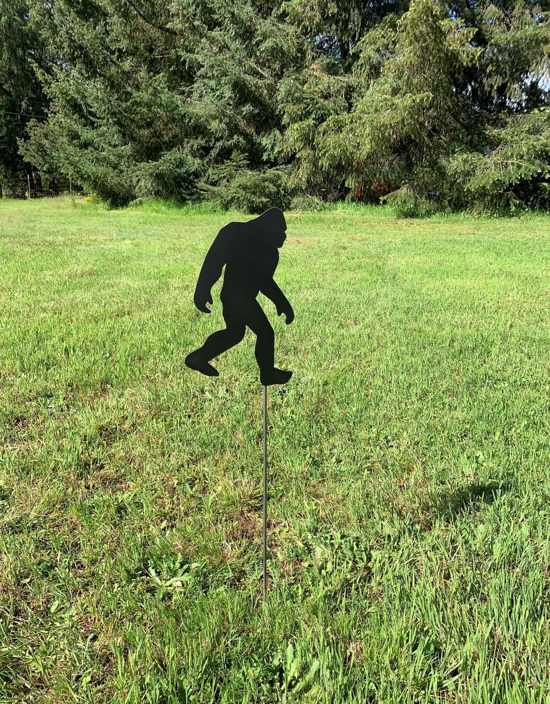 Sasquatch Garden Stakes Bigfoot Yard Stakes Staked Yard Art Metal Sasquatch Custom Yard Art