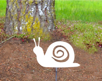 Metal Art Garden Snail Stake Decoration, Yard Art, Hand Made, Spring Garden Decoration, Outdoor Garden Decor, Gift, Garden Lover Gift