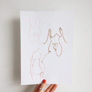 Female Figures Artwork, Female Line Art
