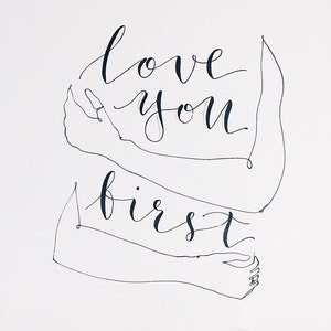 Self love Line Drawing, Self Love Art