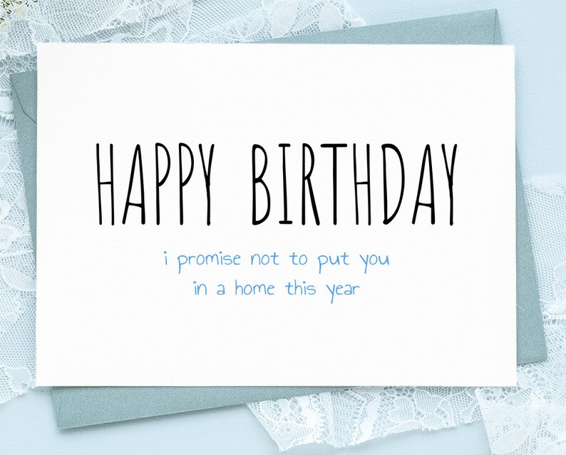Printable Funny Birthday Card Funny Dad Birthday Card Funny | Etsy